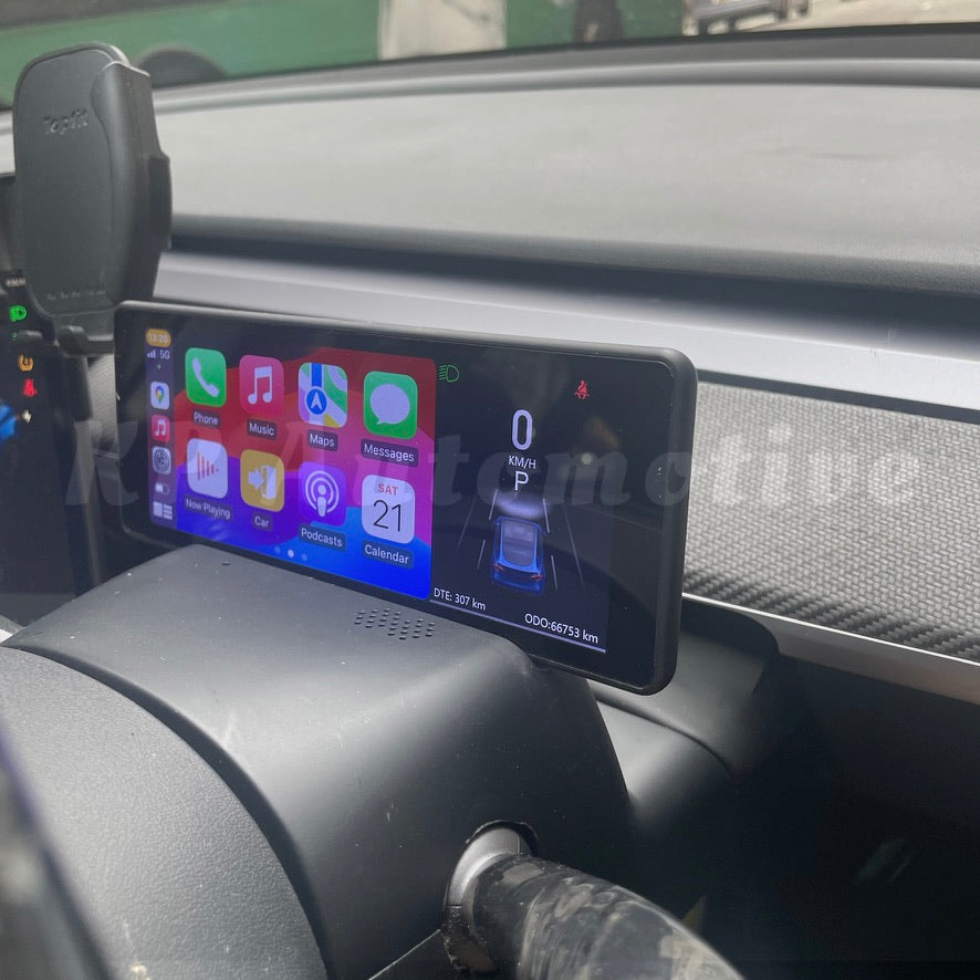 T6 CarPlay 方向盤觸控螢幕顯示器適用於特斯拉 Model 3/Y