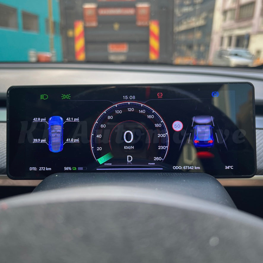 T6 CarPlay 方向盤觸控螢幕顯示器適用於特斯拉 Model 3/Y