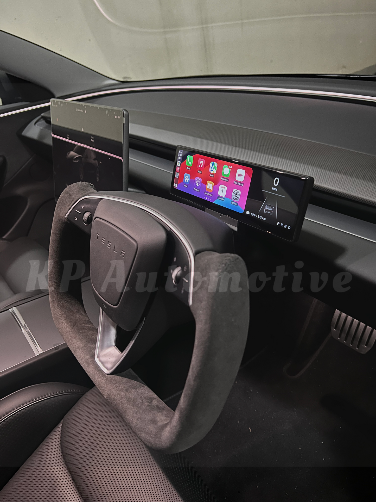 T6 CarPlay 方向盤觸控螢幕顯示器適用於特斯拉 Model 3/Y