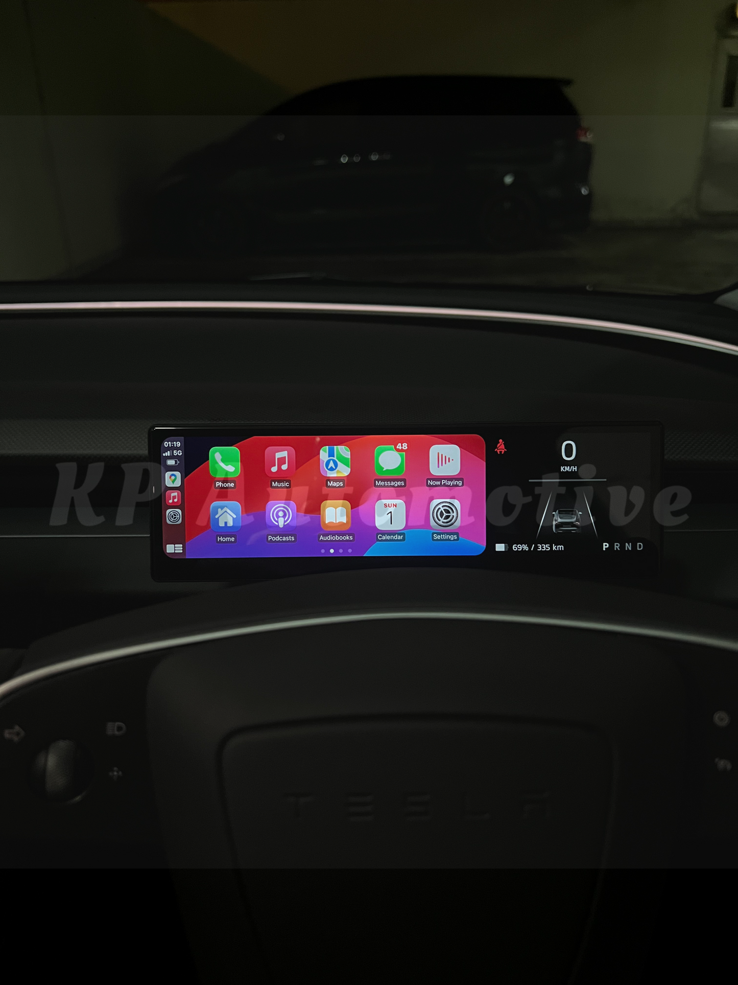 T6 CarPlay 方向盤觸控螢幕顯示器適用於特斯拉 Model 3/Y
