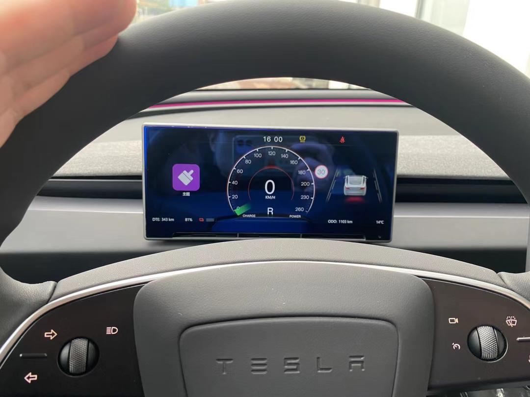 T9 CarPlay Dashboard Display with Airflow Vent for Model 3 Highland (No Front Camera)