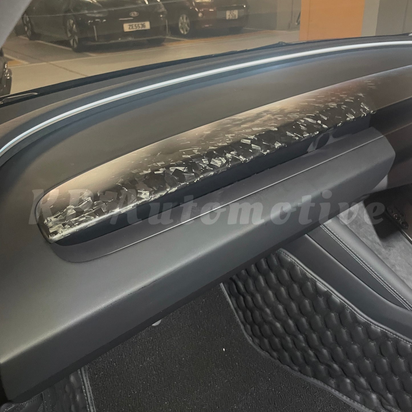 Matte Forged Carbon Replacement Dashboard for Model 3 Highland