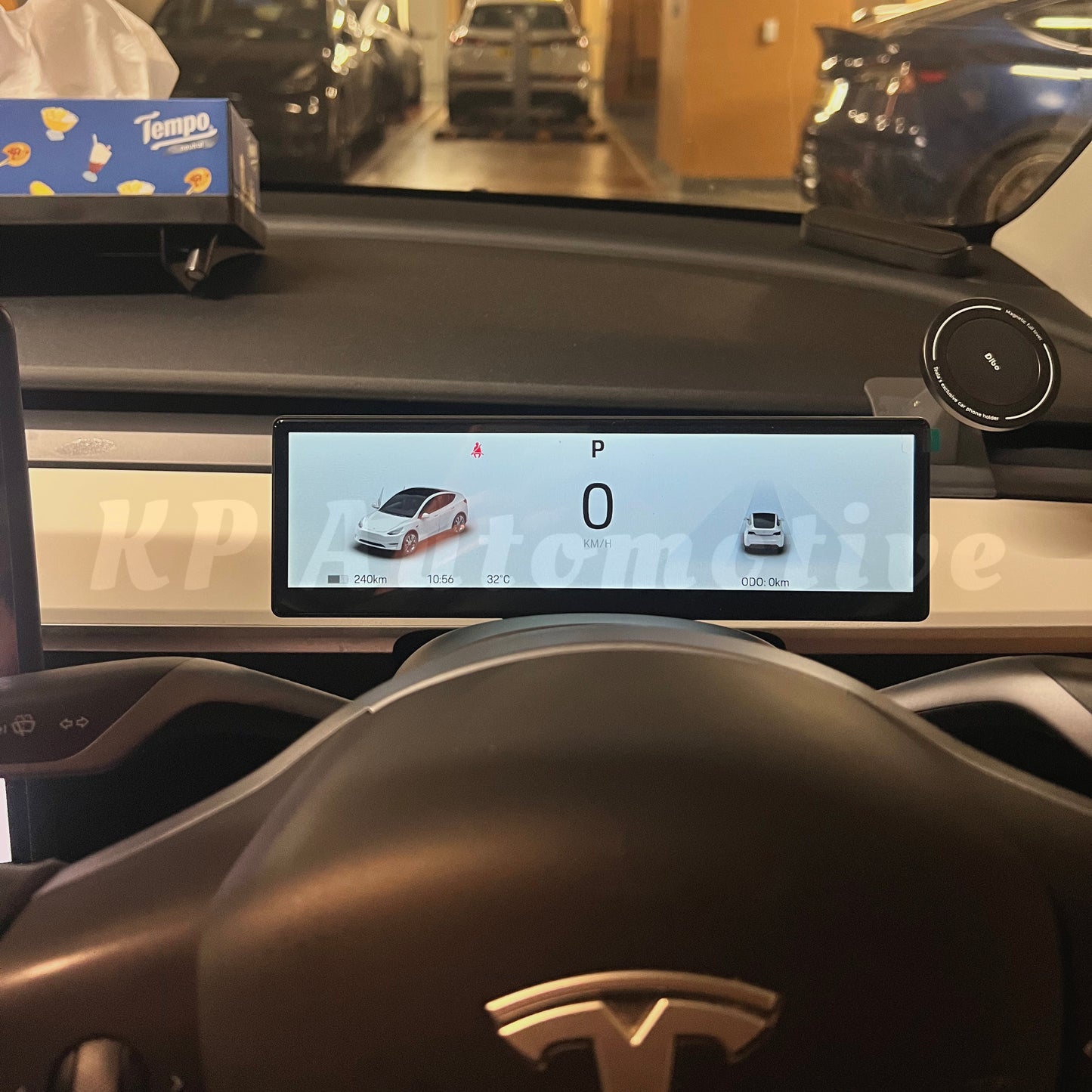 T6 CarPlay 方向盤觸控螢幕顯示器適用於特斯拉 Model 3/Y