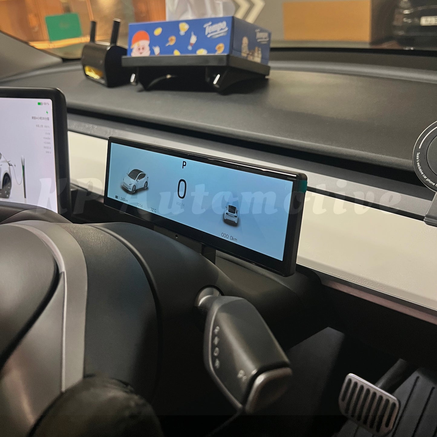 T6 CarPlay 方向盤觸控螢幕顯示器適用於特斯拉 Model 3/Y