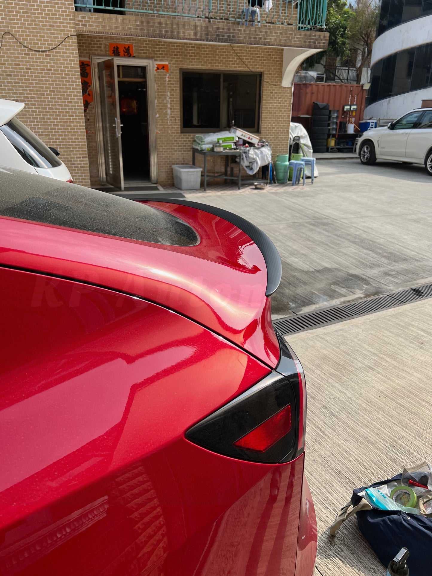 KPA Model Y Dry Carbon Performance Style Spoiler (Matte Finish)